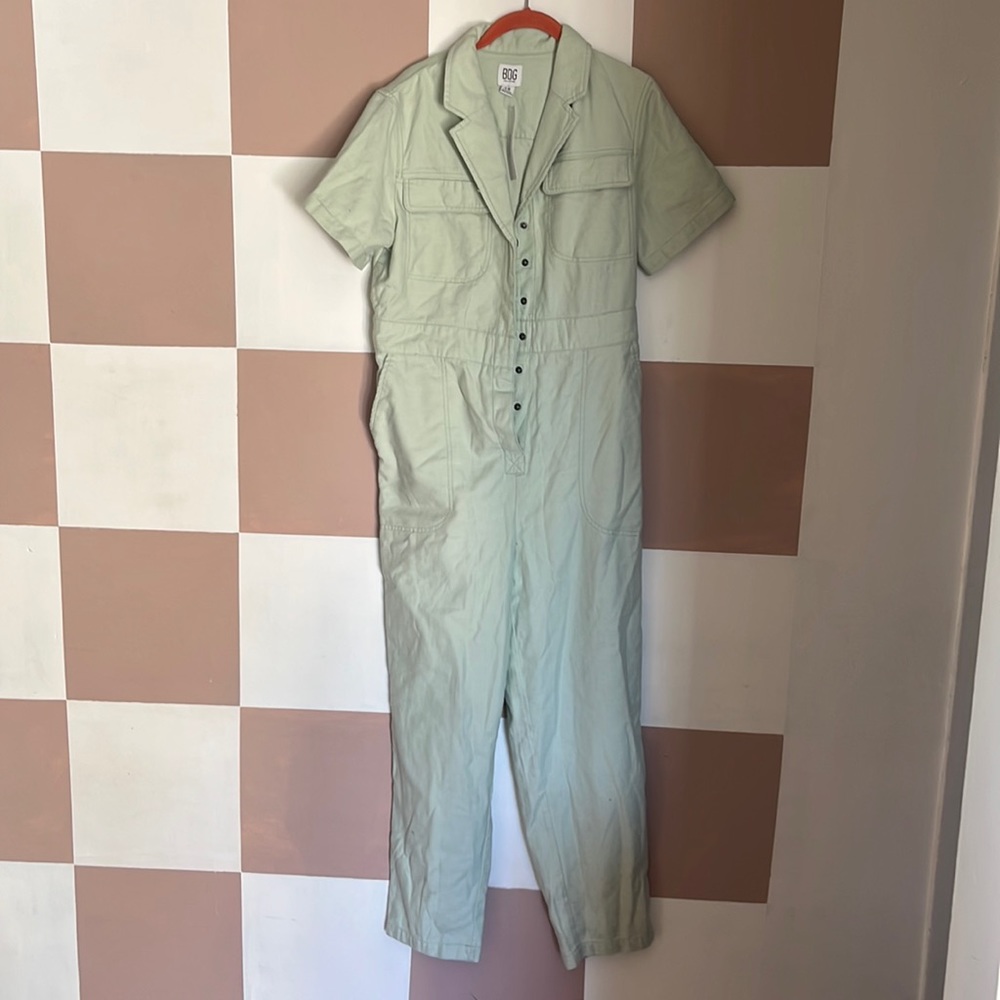 Urban outfitters jumpsuit mint/moss cute